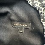 River Island  Black & White Tweed Style‎ Textured Dress With Fringe Photo 5