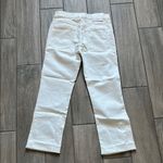 ZARA White Straight Leg Jeans High-Rise Photo 4