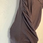 Free People  GRAY TAUPE XS ASYMMETRICAL SKIRT SIDE RUCHING Photo 6