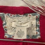 Westbound Pink Waffle Knit Button Up Tie Knot Top Photo 2