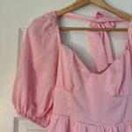 Petal and Pup Billie Satin Romper Pink Girly Feminine Flowy Frilly 2 Puff Sleeve Photo 6