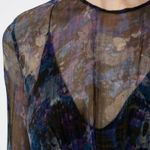 IRO Josie Sheer Watercolor Long Bell Sleeve Top Photo 2