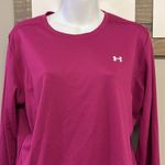 Under Armour  Women’s Pinky Purple  Long Sleeve Crew Pullover Shirt w/ Panels-XL Photo 3