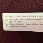 ZARA Women's Maroon Knit Long Sleeve Crew Neck Pullover Cozy Sweater Top Size S Photo 3