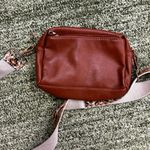 FashionPuzzle Triple Zip Small Crossbody Bag Brown Photo 2