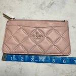 Kate Spade Natalia Cardholder Wallet in Rose Smoke Pink Quilted Slim Small Photo 7