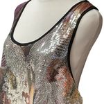 Moa Moa Vintage  Sequin Pattern Scoop Neck Tank Top Pulllover Dressy Tee Size 3X Photo 3