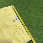 Hollister Y2K  9/29 Butter Yellow Super Low Rise Denim Micro Mini Booty Shorts Photo 1