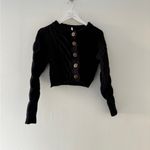 Free People Bonfire Black Cardigan S Photo 3