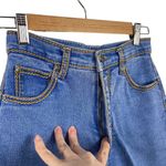 REGO Vintage Women's Size 26 Med wash High Rise Waist Western Jeans Gold Stitch Photo 5