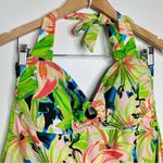 Jaclyn Smith  one Piece Swim Suit Women’s Size 14 Tropical Floral Print Lillies Photo 1
