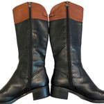Franco Sarto Clove2 Two Tone Leather Riding Boots, Sz 6.5 Photo 5