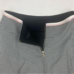 Alice + Olivia size 6 small houndstooth Black White Classic Skirt flare mini sch Photo 10