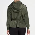 Calia by Carrie NWOT  Underwood Anywhere Woven Ruched Jacket Olive Thyme Small Photo 2