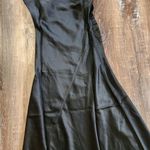 Retrofête Retrofete Sab Dress Black Maxi Halter Satin Size XXS NWT Sleeveless Slit Photo 9
