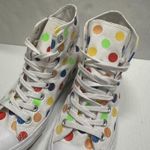 Converse Miley Cyrus Chuck Taylor High Top Shoes Womens 8.5 Multicolor Polka Dot Photo 5