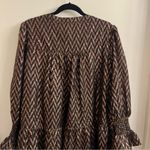 NWT Pomander Place Metallic Ikat Kenzo Dress XXL Black Photo 8
