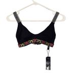 TAVIK Swimwear Deneuve Black Tribal Trim Bikini Swimwear Top Women Sz S Photo 0