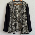 Misook Heritage Fit Blazer Size XL Black Cream Metallic Photo 0