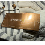 Blue Rain  Striped Button Front Tie Waist Skirt Small Photo 3