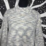 Loft Sweater Womens XS Blue White Lightweight Spring Summer Knit Top Pullover Photo 1