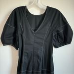 Madewell Puff-Sleeve Drop-Waist Midi Dress Size: 0, NWT Photo 8