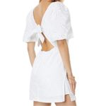 Lilly Pulitzer  Women’s Size 14 White Celestina V-Neck Eyelet Mini Dress Romper Photo 2