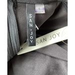 San Joy Black Mini Dress Strapless Cocktail Evening S NwT Short E7 Photo 3