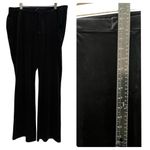 Good American Black Velvet Flare Pant Plus Size 3XL Holiday Cocktail Party Photo 6