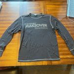 🛠️ Vintage Extreme Makeover Home Edition L/S Thermal Waffle Crew Shirt Large Gray Photo 3