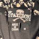 Royal Bones  Dress Juniors Medium Black White Cream Skull Print Gothic Whimsygoth Photo 6