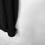 Black Zip Front Sweater Cardigan Quilted Front Sz Large? Photo 3