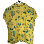 Anne Carson  Linen Novelty Blouse XL Photo 3