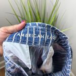 American Eagle Stretch Highest Waist Mom Shorts Acid Wash Stripes SZ 8 Paperbag Photo 8