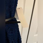 Love Reign Navy Blue Lace Midi Dress Photo 3
