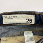 Rag and Bone Dre Low Rise Short Womens Size 25 Dark Wash Blue Denim Button Fly NEW Photo 1