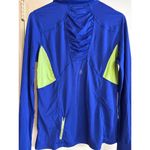 MPG Womens Medium Blue & Neon Yellow Athletic Long Sleeve Shirt With Half Photo 3