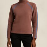 Saks 5th Avenue Saks Fifth Avenue Rust Sweater with Blue Details - NWT (Size M) Photo 0