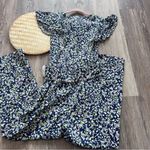 Tanya Taylor Tanya‎ Taylor Avalon jumpsuit linen blend blue floral print women’s size 0 Photo 6