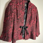 Vintage Studio I‎ Lace Overlay Jacket Red Size M Photo 4