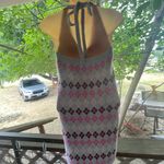 Princess Polly  Pink and Gray Knit Top Photo 1