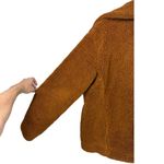 Free People  Notched Teddy Peacoat Copper Size XS‎ Cozy Outdoor Boho Photo 10