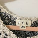 POL NWOT Black and Cream Floral Crochet Blouse. Photo 1