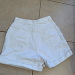 Anchor Blue  Women's White Jean Shorts Photo 1