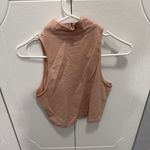 Charlotte Russe  Peach Pink High Neck Cropped Tank Top Photo 1