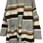 A New Day Womens Earthy Striped Long Sleeve Warm Cardigan Plus Size Sweater XXL Photo 0