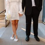 Lulus  White Satin Heels with Bow and Rhinestone Strap Photo 3