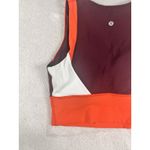 Lululemon Kick Serve Sweat Sports Bra Size 8 Luxtreme Red Orange Athletic Photo 3