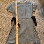 ZARA TRF collection Gray Shift Dress With Black Ribbon Sides, Small Photo 5