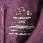 Time and Tru Dress Womens M Purple Short Sleeve‎ V Neck Casual Stretch Pockets Blue Size M Photo 4